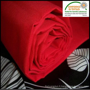 Travail rouge porter tissu sergé Polyester coton